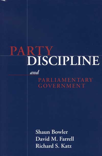 Party Discipline and Parliamentary Government cover